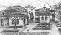 Santa Barbara style architecture drawings